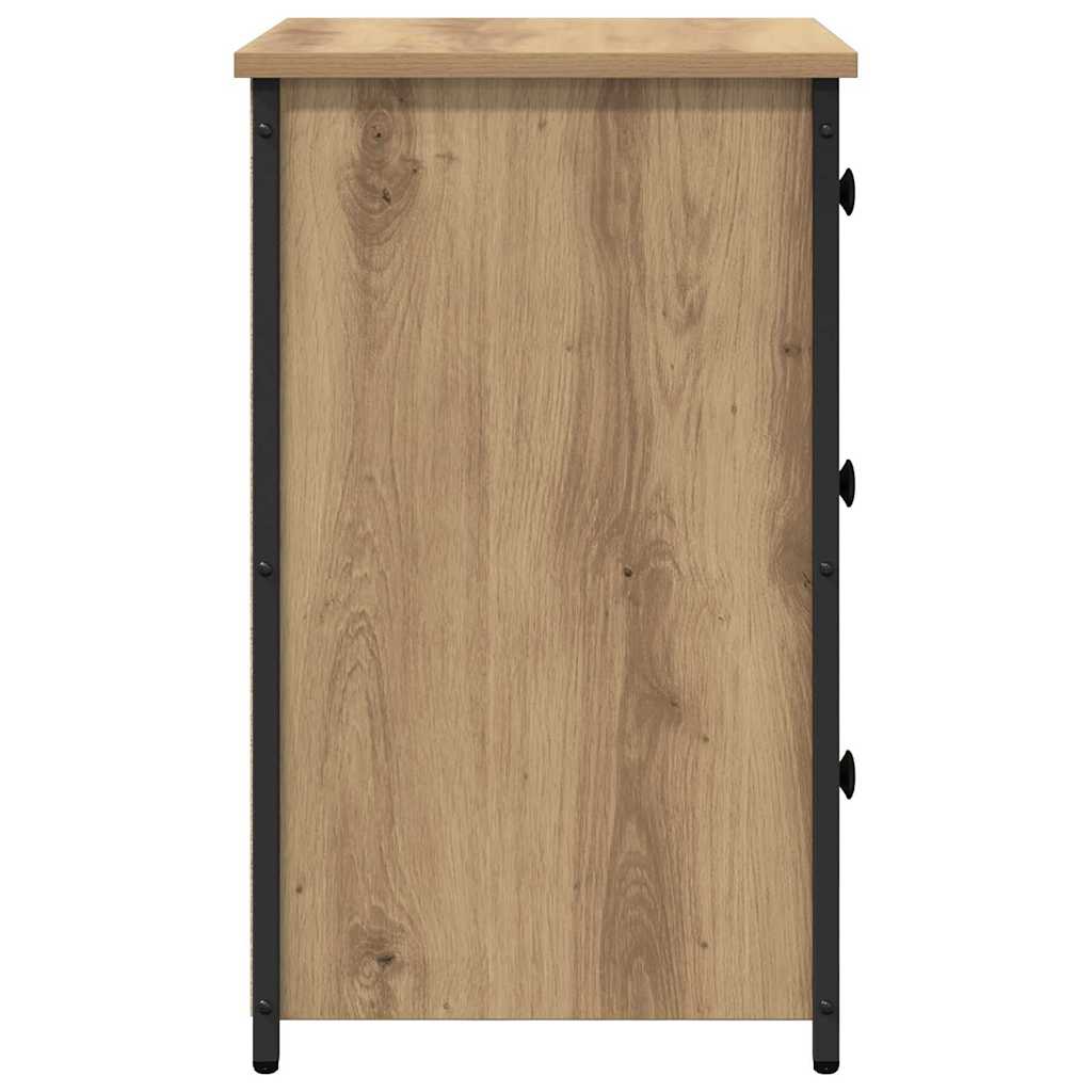 vidaXL Table de chevet marron 40 x 36 x 60 cm bois de récupération massif