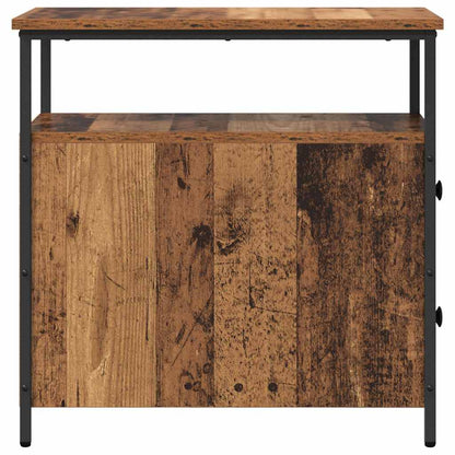 vidaXL Nachttisch mit Schubladen Altholz 30 x 60 x 60 cm Holzwerkstoff