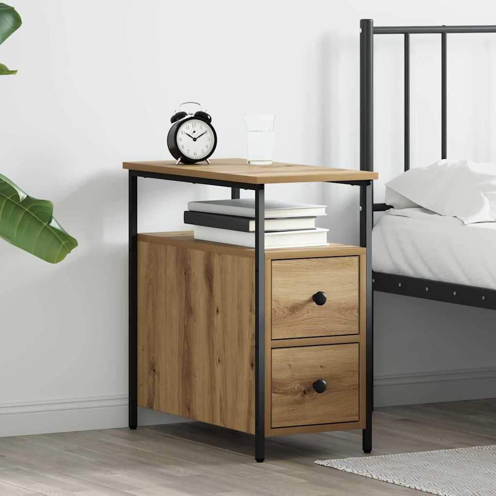 vidaXL Nachttisch Artisan-Eiche 30 x 60 x 60 cm Holzwerkstoff