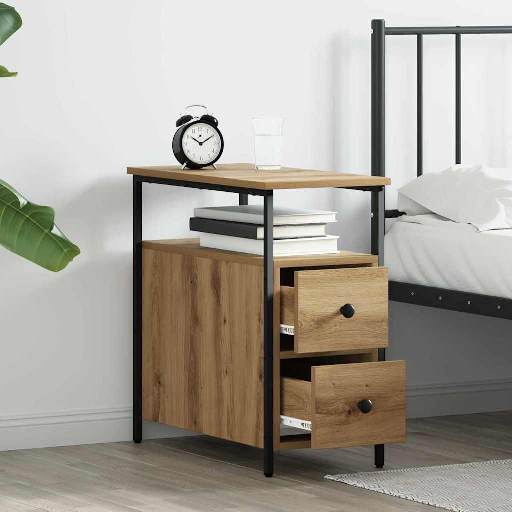 vidaXL Nachttisch Artisan-Eiche 30 x 60 x 60 cm Holzwerkstoff