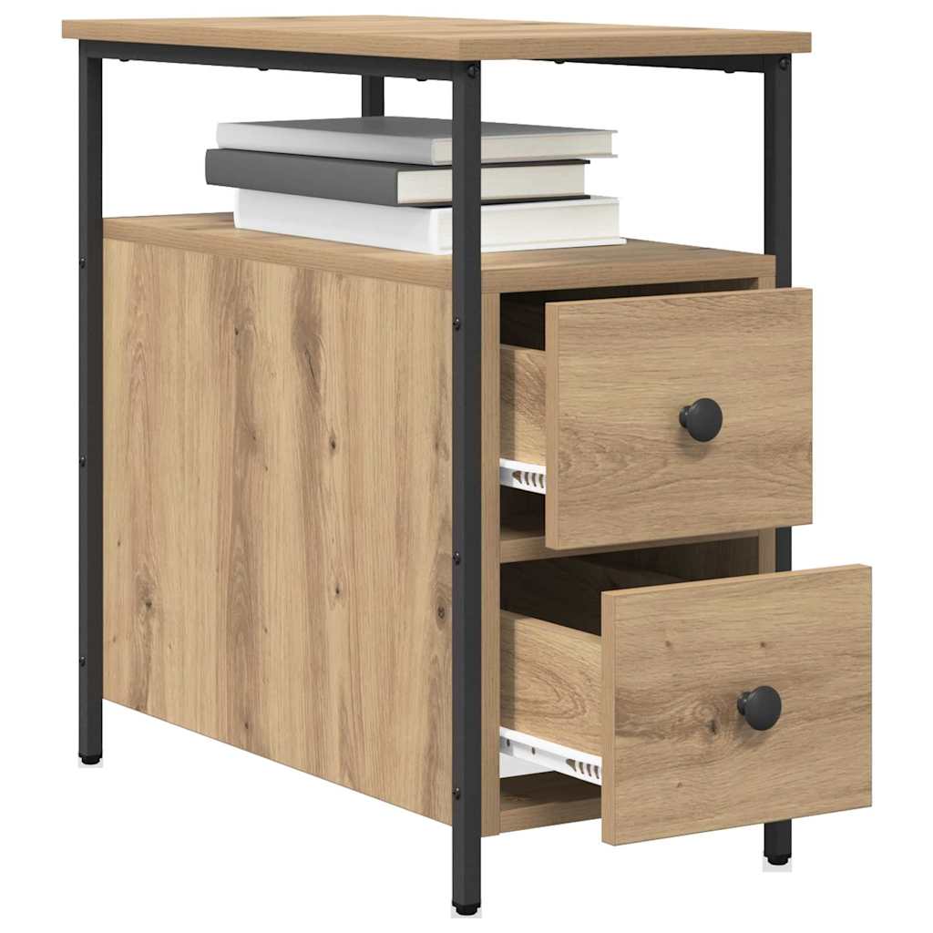 vidaXL Nachttisch Artisan-Eiche 30 x 60 x 60 cm Holzwerkstoff