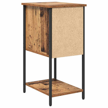 vidaXL Nachttisch 2 pcs Altholz 32 x 42 x 70 cm Holzwerkstoff