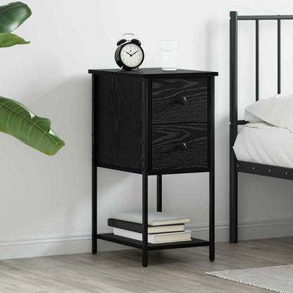 vidaXL Nachttisch Schwarze Eiche 32 x 42 x 70 cm Holzwerkstoff