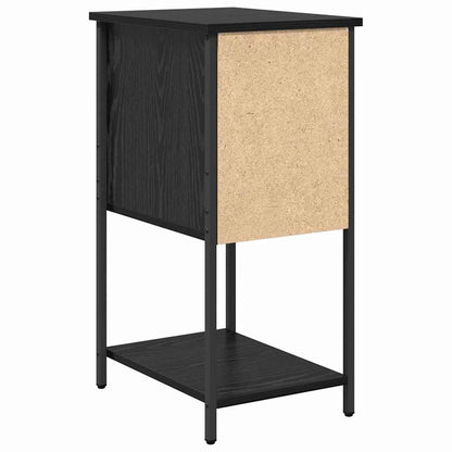 vidaXL Nachttisch 2 pcs Schwarze Eiche 32 x 42 x 70 cm Holzwerkstoff