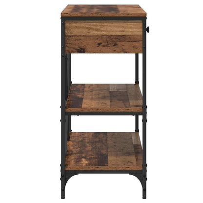 vidaXL Konsolentisch mit Schubladen Braun 100 x 34,5 x 75 cm Holz