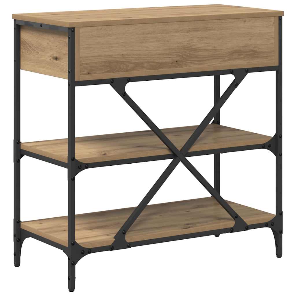 vidaXL Konsolentisch mit Schubladen Braun 100 x 34,5 x 75 cm Holz