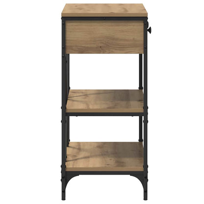 vidaXL Konsolentisch mit Schubladen Braun 100 x 34,5 x 75 cm Holz