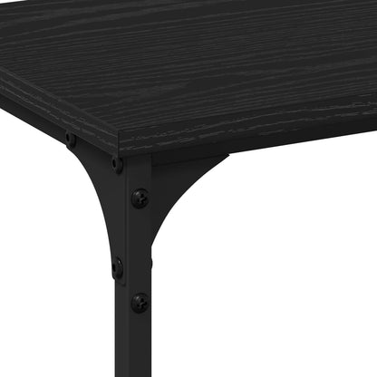 vidaXL Konsolentisch Schwarz Eichen-Optik 200 x 29 x 75 cm
