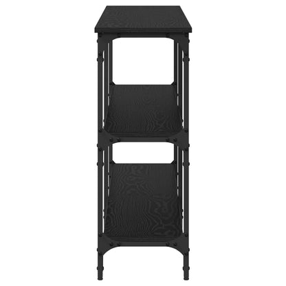 vidaXL Konsolentisch Schwarz Eichen-Optik 200 x 29 x 75 cm