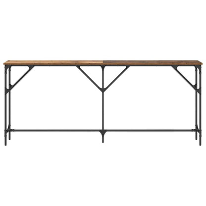 vidaXL Konsolentisch Altholz 180 x 23 x 75 cm Schichtholz und Metall