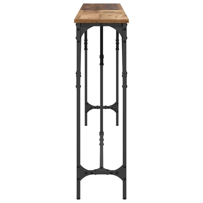 vidaXL Konsolentisch Altholz 180 x 23 x 75 cm Schichtholz und Metall