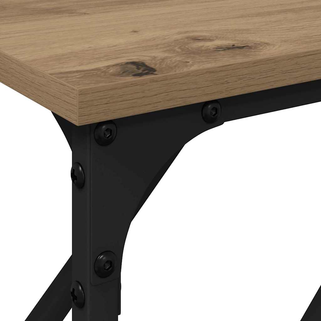 vidaXL Konsolentisch Artisan-Eiche 180 x 23 x 75 cm