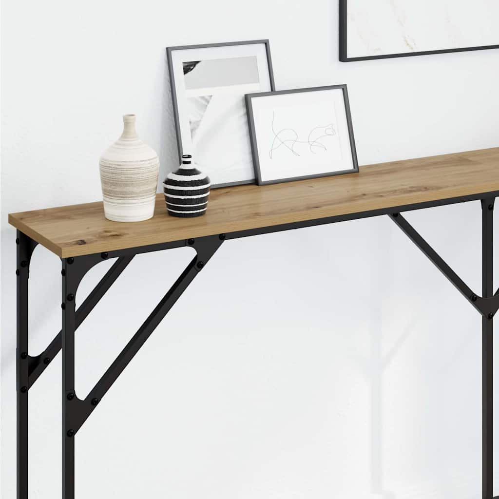 vidaXL Konsolentisch Artisan-Eiche 180 x 23 x 75 cm