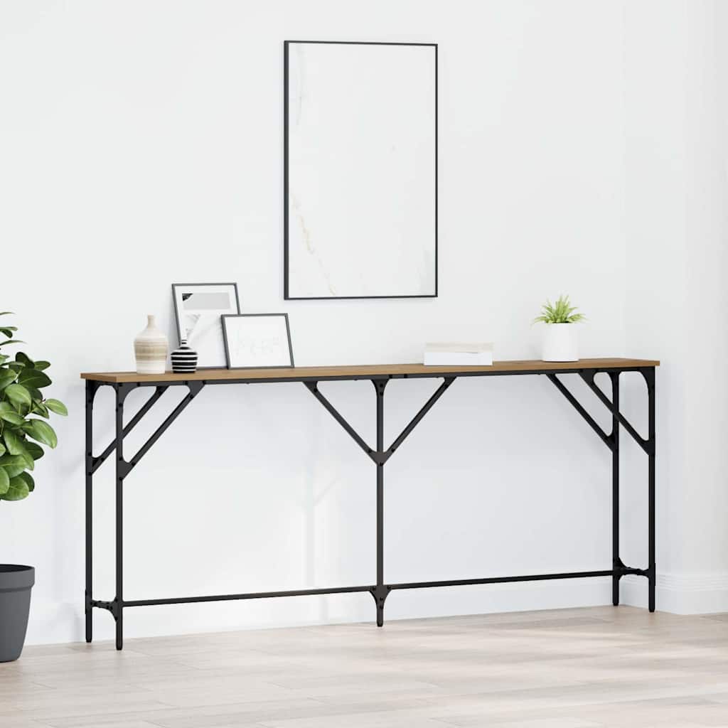 vidaXL Konsolentisch Artisan-Eiche 180 x 23 x 75 cm