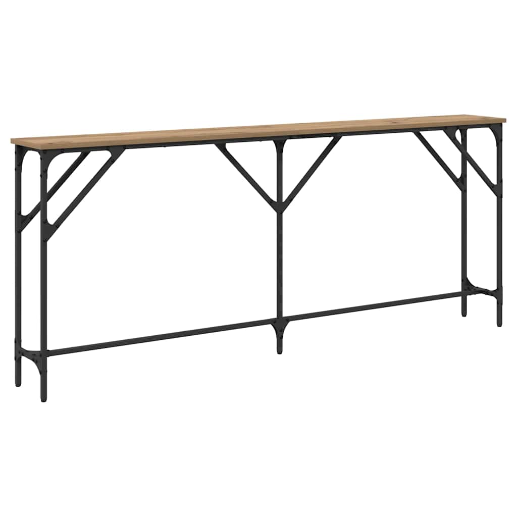 vidaXL Konsolentisch Artisan-Eiche 180 x 23 x 75 cm