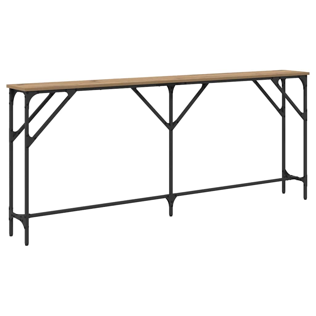 vidaXL Konsolentisch Artisan-Eiche 180 x 23 x 75 cm