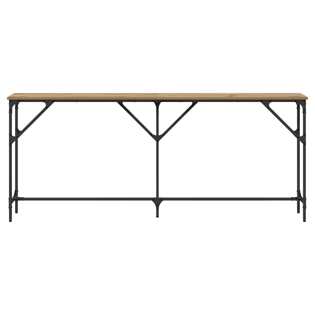 vidaXL Konsolentisch Artisan-Eiche 180 x 23 x 75 cm