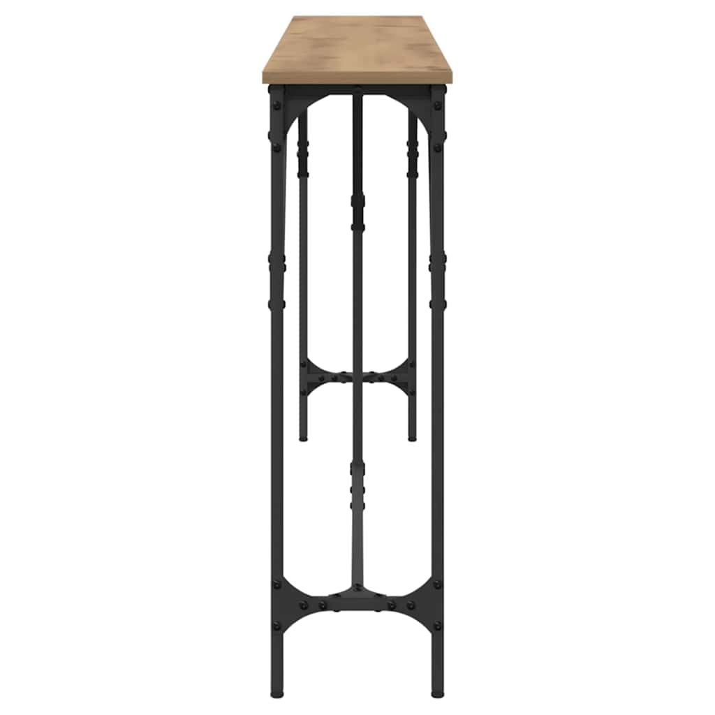 vidaXL Konsolentisch Artisan-Eiche 180 x 23 x 75 cm