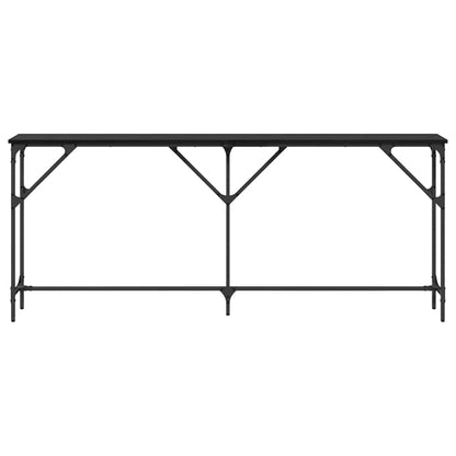 vidaXL Konsolentisch Schwarz Eichen-Optik 180 x 23 x 75 cm