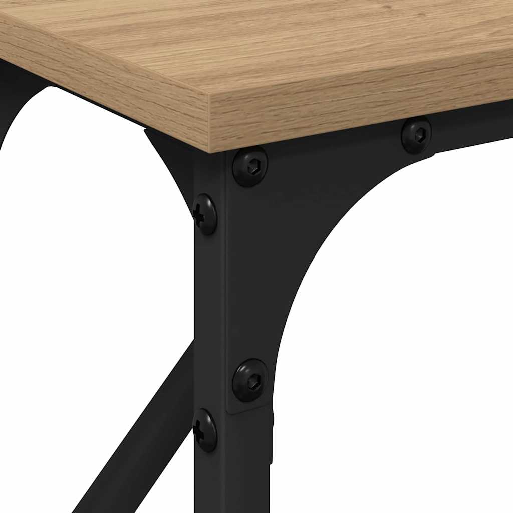 vidaXL Konsolentisch Artisan-Eiche 140 x 23 x 75 cm