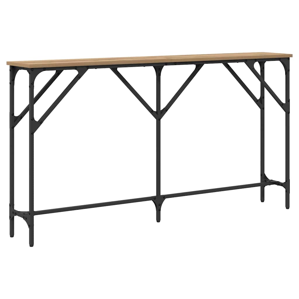 vidaXL Konsolentisch Artisan-Eiche 140 x 23 x 75 cm