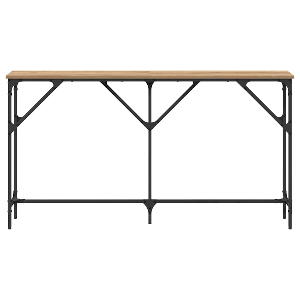 vidaXL Konsolentisch Artisan-Eiche 140 x 23 x 75 cm