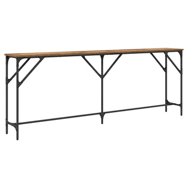 vidaXL Konsolentisch Altholz 200 x 29 x 75 cm Schichtholz und Metall