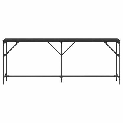 vidaXL Konsolentisch Schwarz Eichen-Optik 200 x 29 x 75 cm