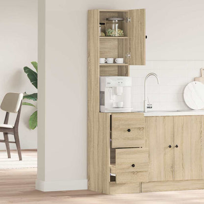 vidaXL Küchenschrank mit Regal Beige 35 x 50 x 180 cm Holzwerkstoff