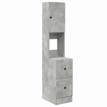 vidaXL Küchenschrank mit Regal Grau 35 x 50 x 180 cm Holzwerkstoff