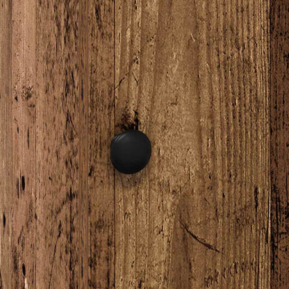 Küchenbuffet mit Schubladen mit Regal Altholz 32 x 50 x 180 cm