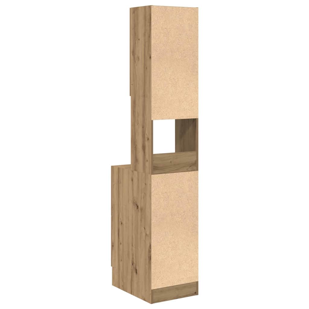 vidaXL Küchenbuffet mit Schubladen Artisan-Eiche 32 x 50 x 180 cm