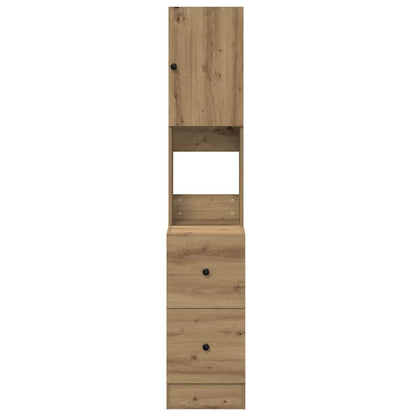 vidaXL Küchenbuffet mit Schubladen Artisan-Eiche 32 x 50 x 180 cm