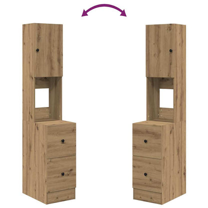 vidaXL Küchenbuffet mit Schubladen Artisan-Eiche 32 x 50 x 180 cm