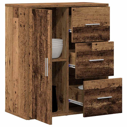 vidaXL Sideboard mit Schubladen Altholz 60 x 31 x 70 cm Holzwerkstoff