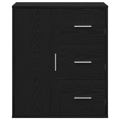 vidaXL Sideboard Schwarz Eichen-Optik 60 x 31 x 70 cm Holzwerkstoff