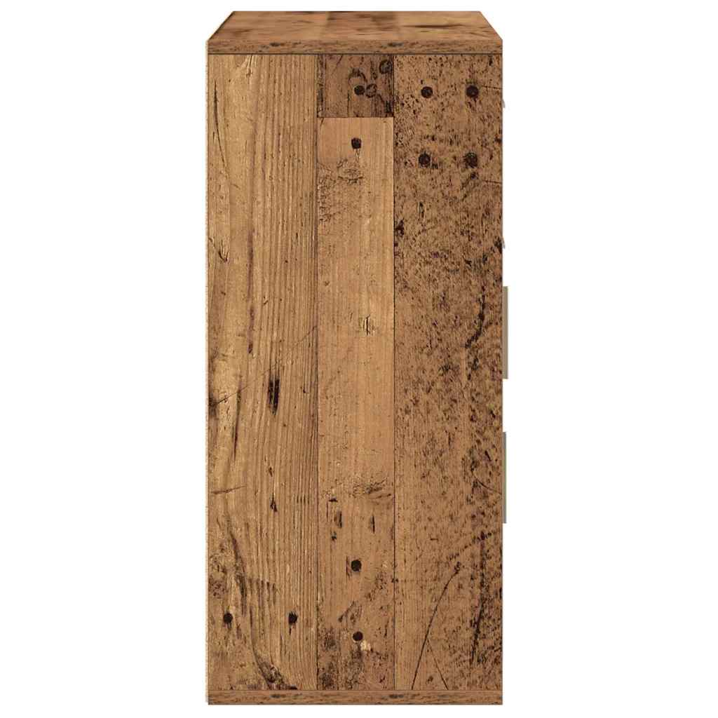 Sideboard mit Schubladen Altholz 60 x 31 x 70 cm Holzwerkstoff
