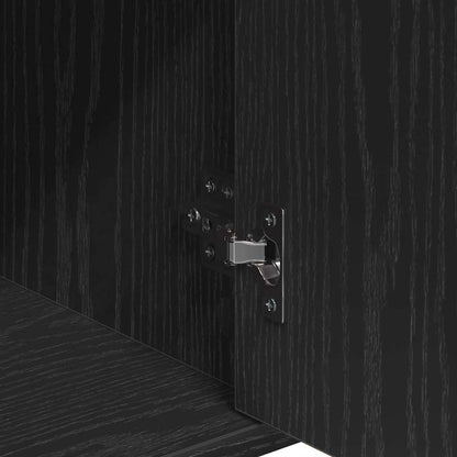 vidaXL Sideboard Schwarz Eichen-Optik 60 x 31 x 70 cm Holzwerkstoff