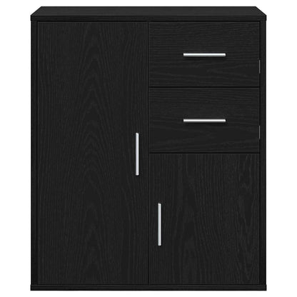 vidaXL Sideboard Schwarz Eichen-Optik 60 x 31 x 70 cm Holzwerkstoff