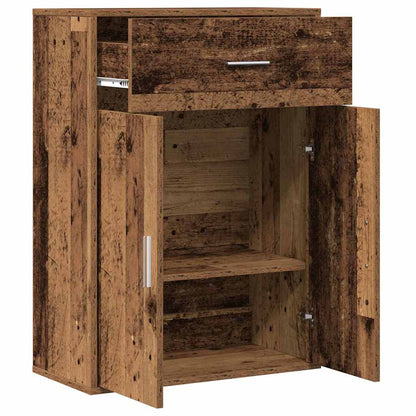 vidaXL Buffet avec tiroirs en bois de récupération 60 x 30 x 84 cm Bois d'ingénierie