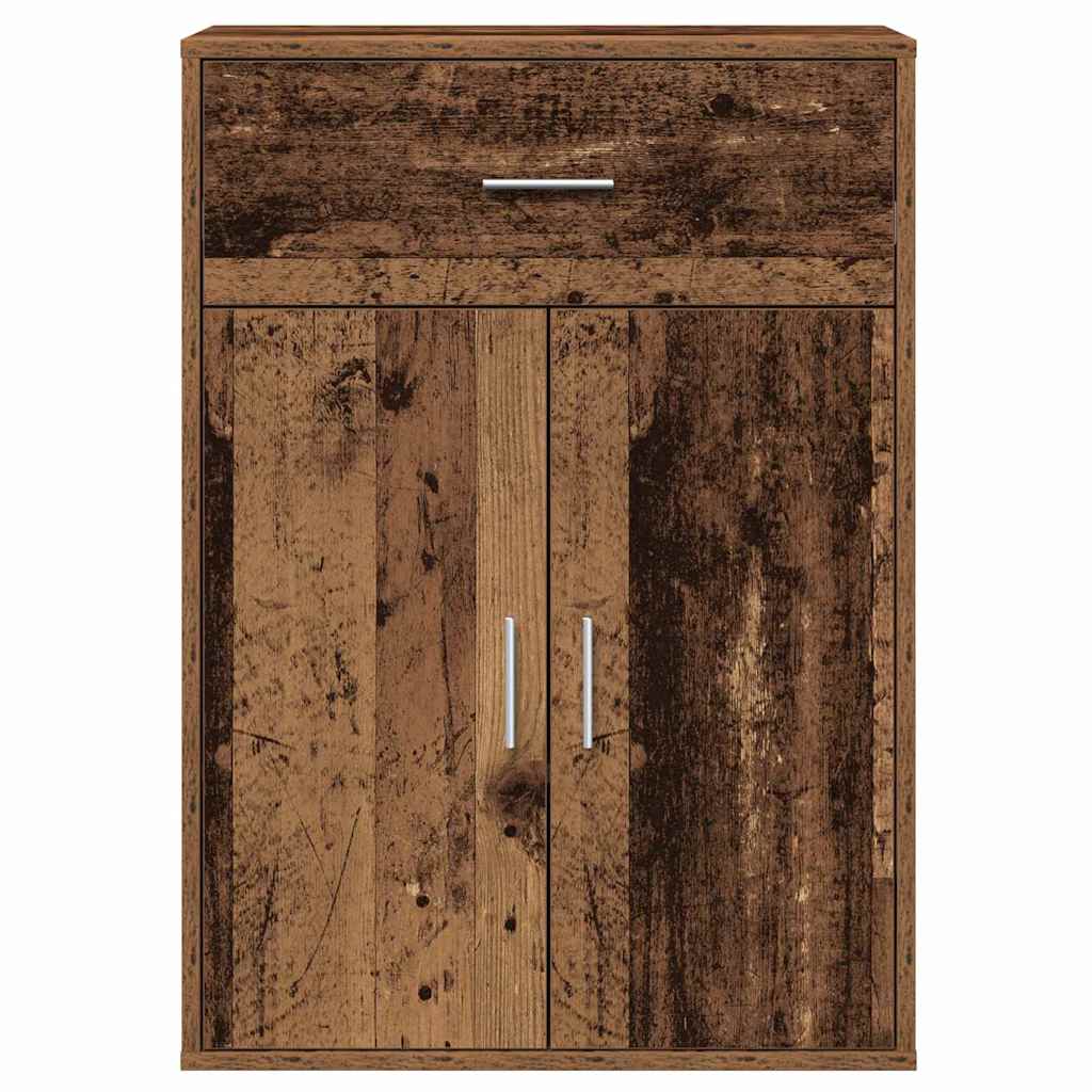 vidaXL Buffet avec tiroirs en bois de récupération 60 x 30 x 84 cm Bois d'ingénierie