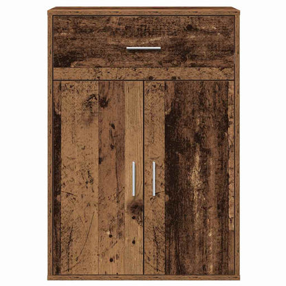 vidaXL Buffet avec tiroirs en bois de récupération 60 x 30 x 84 cm Bois d'ingénierie