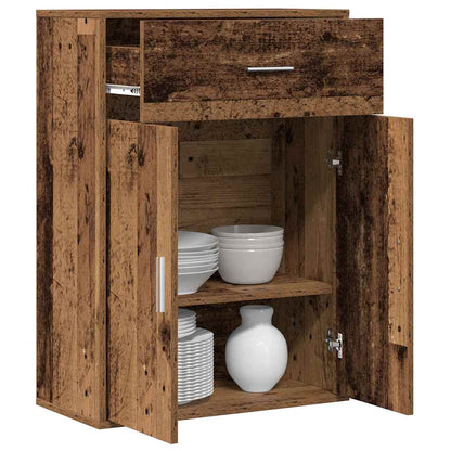 vidaXL Buffet avec tiroirs en bois de récupération 60 x 30 x 84 cm Bois d'ingénierie