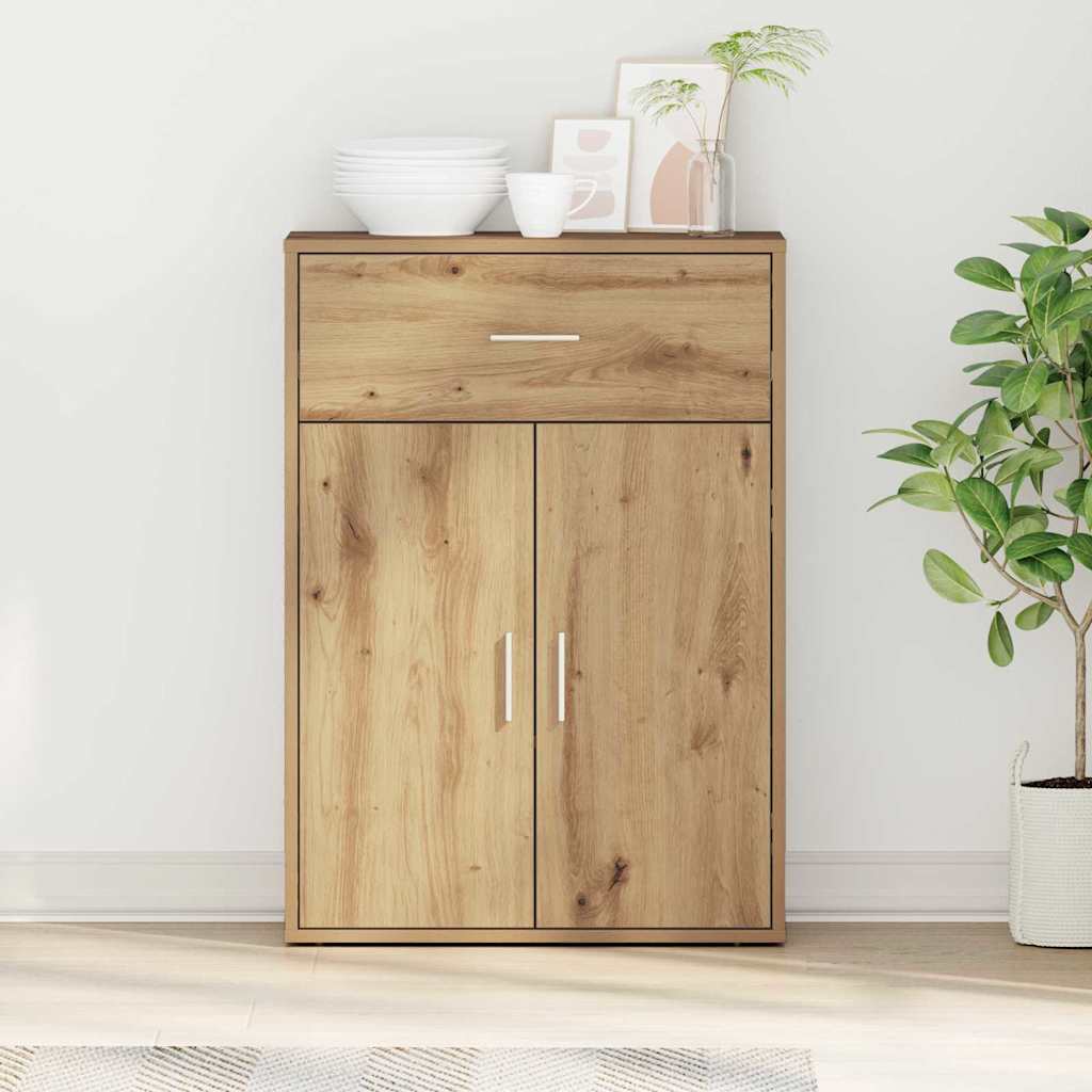 vidaXL Commode Chêne artisan 60 x 30 x 84 cm Bois d'ingénierie