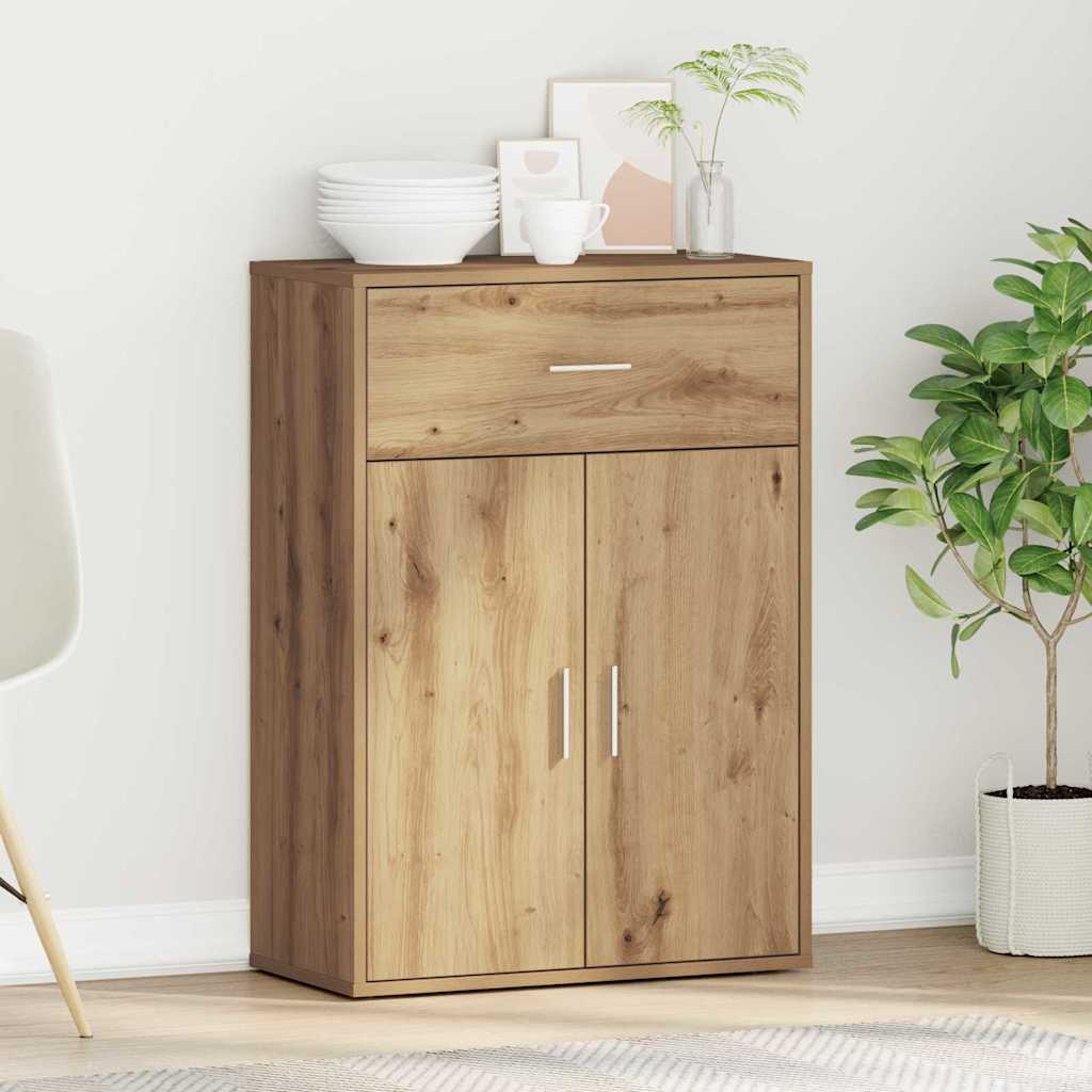 vidaXL Commode Chêne artisan 60 x 30 x 84 cm Bois d'ingénierie