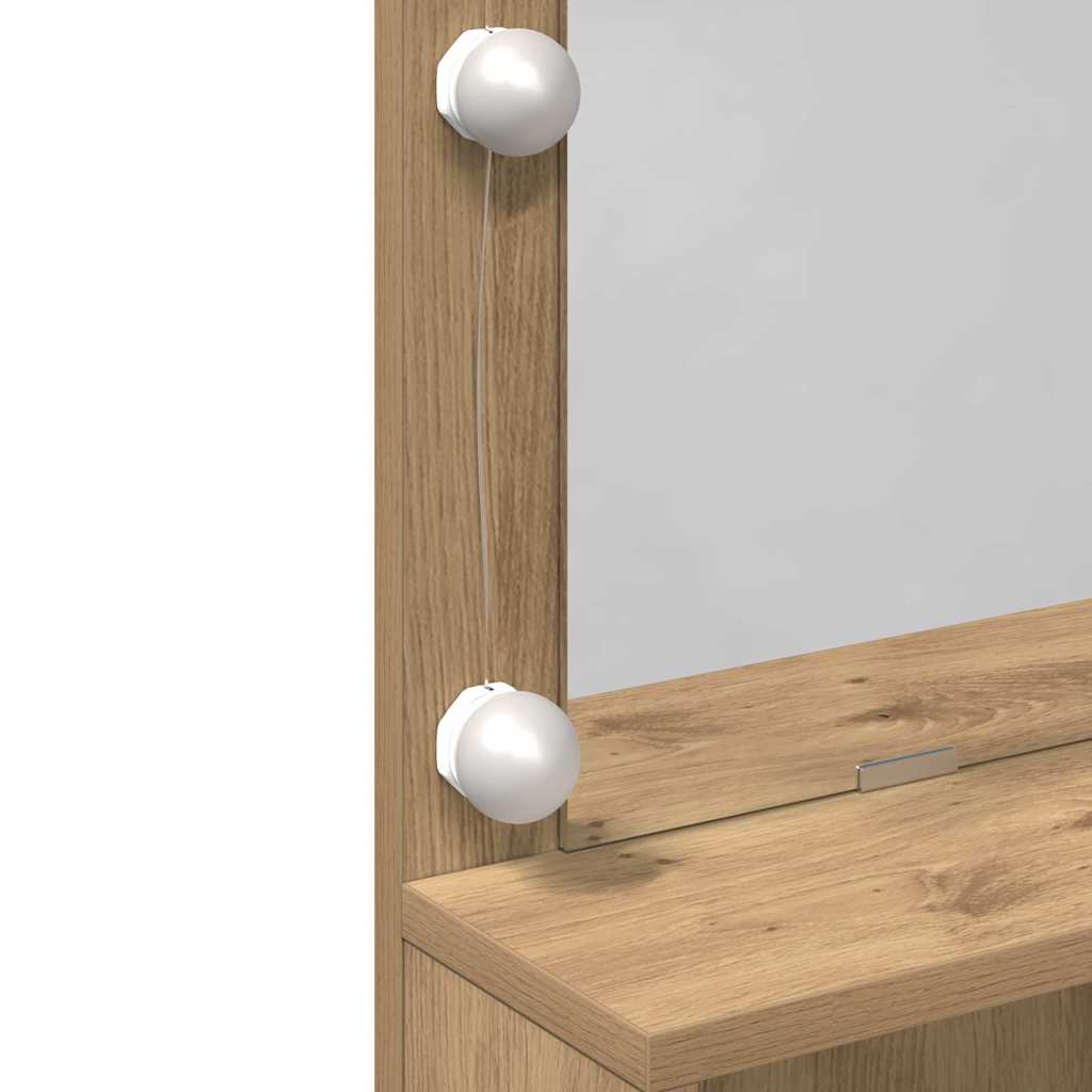 Schminktisch Artisan-Eiche 80 x 41 x 134,5 cm Holzwerkstoff