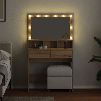 Schminktisch Artisan-Eiche 80 x 41 x 134,5 cm Holzwerkstoff