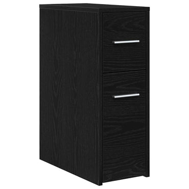 vidaXL Badezimmermöbel-Set Schwarz Eichen-Optik 22 x 44 x 61,5 cm