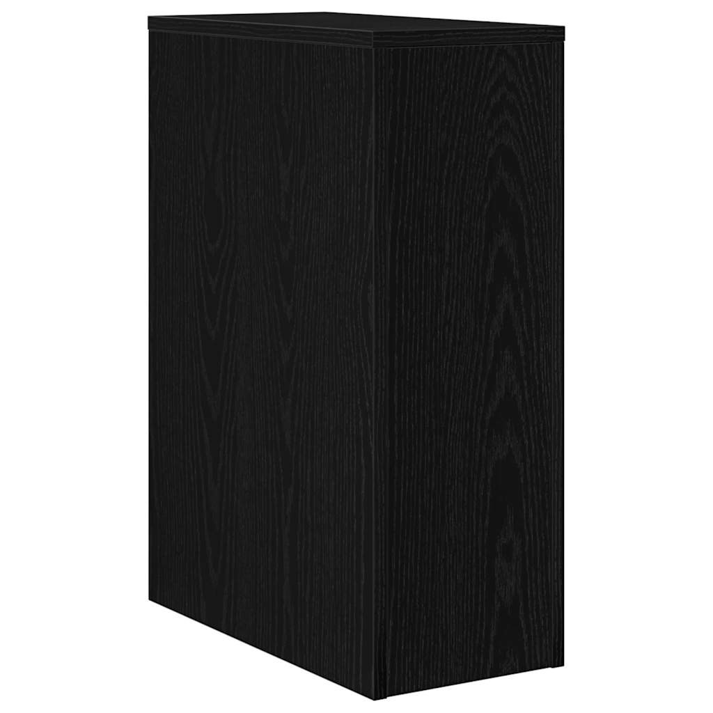vidaXL Badezimmermöbel-Set Schwarz Eichen-Optik 22 x 44 x 61,5 cm