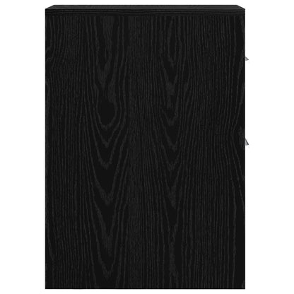 vidaXL Badezimmermöbel-Set Schwarz Eichen-Optik 22 x 44 x 61,5 cm